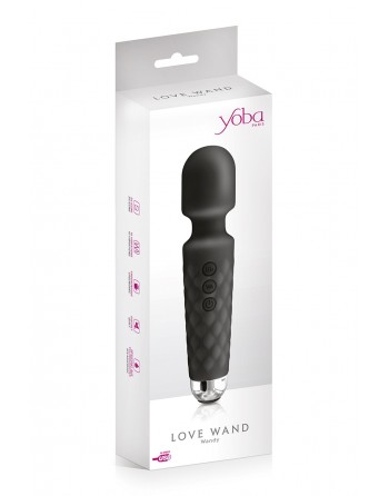 Vibro Love Wand rechargeable noir - Wandy