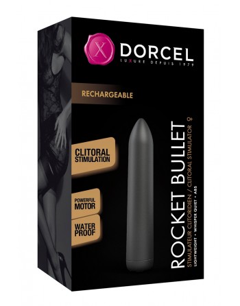 Mini stimulateur clitoridien Rocket Bullet - Noir - Dorcel