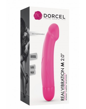 Vibro rechargeable Real Vibration rose M 2.0 - Dorcel