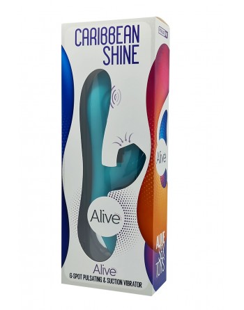 Vibromasseur Rabbit - Turquoise - Caribbean Shine