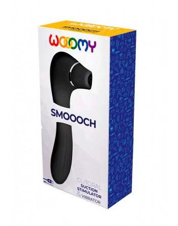 Stimulateur clitoridien Smooch noir - Wooomy