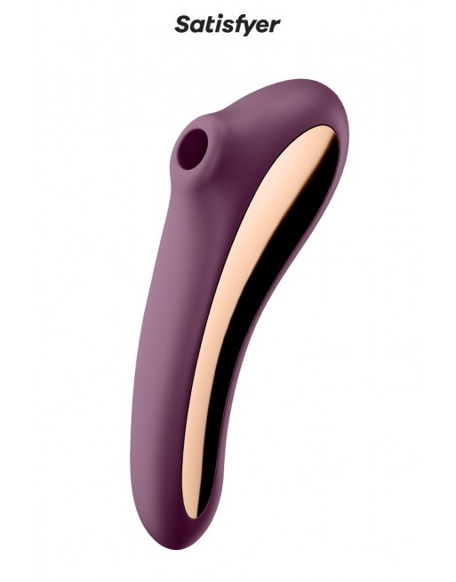 Double stimulateur Dual Kiss bordeaux - Satisfyer