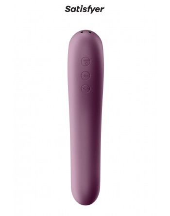 Double stimulateur Dual Kiss bordeaux - Satisfyer