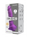 Gode double densité violet 17,5 cm - SilexD