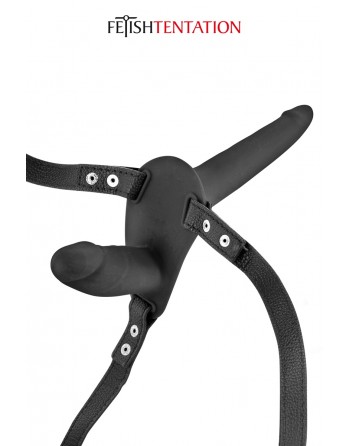 Double gode ceinture noir - Fetish Tentation