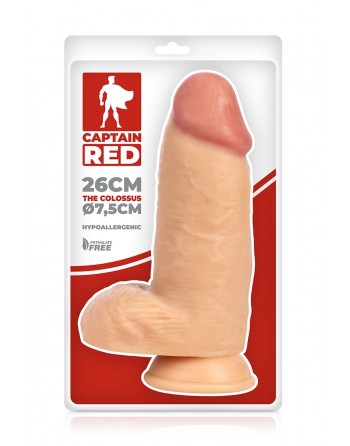 Gode XXL Colossus 26 x 7,5 cm - Captain Red