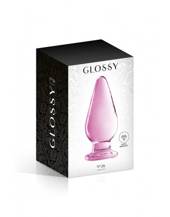 Plug anal verre Glossy Toys n° 26 Pink