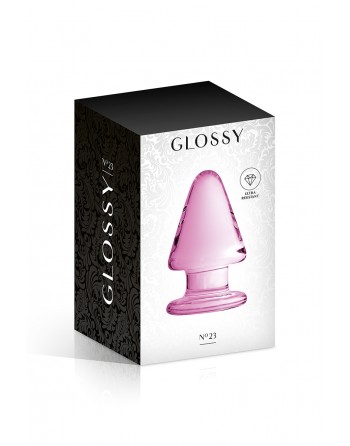 Plug anal verre Glossy Toys n° 23 Pink