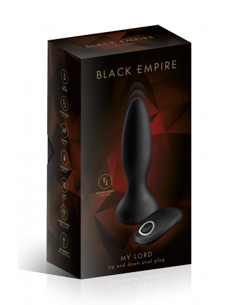 Vibromasseur Anal Va-et-Vient Télécommandé My Loard - Black Empire