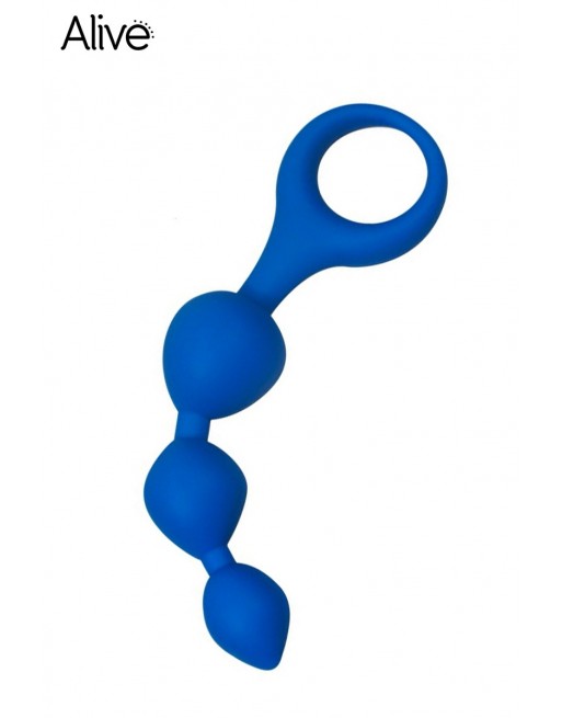 Chapelet Anal - Bleu - Triball Chapelet Anal - Bleu - Triball