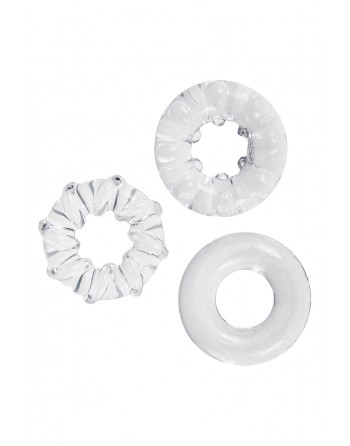 Kit De 3 Cockrings Transparents - Litolu