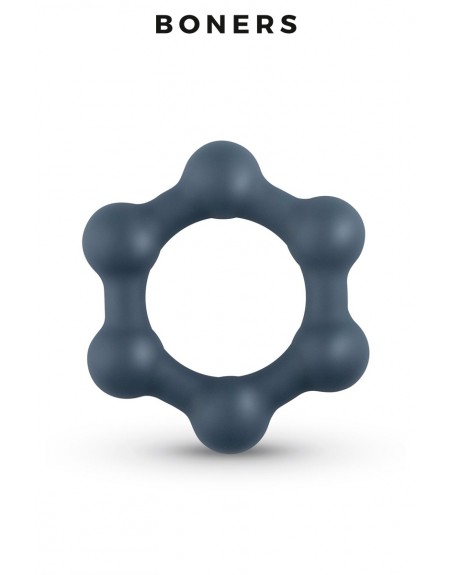 Cockring Hexagone Billes Acier - Boners