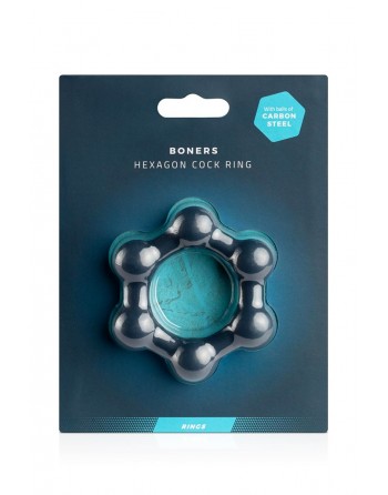 Cockring Hexagone Billes Acier - Boners