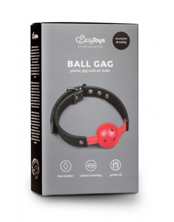 Bâillon à boule - Ball Gag -Rouge - EasyToys