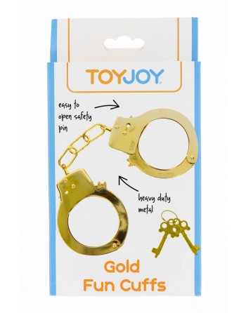 Menottes métal doré - Toy Joy
