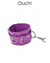Menottes Leather Cuffs - Violet - Ouch!
