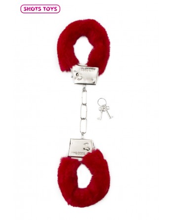 Menottes Furry Handcuffs - Rouge - Shots Toys