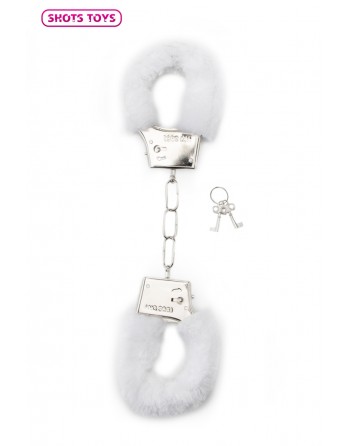 Menottes Furry Handcuffs - Blanche - Shots Toys