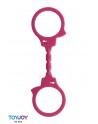 Menottes Stretchy Fun - Silicone Rose - Toysjoy