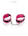 Menottes de Chevilles - Rose et Noir - Leather SM