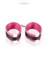 Menottes de Chevilles - Rose et Noir - Leather SM