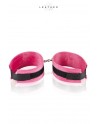 Menottes de Poignets - Rose et Noir - Leather SM