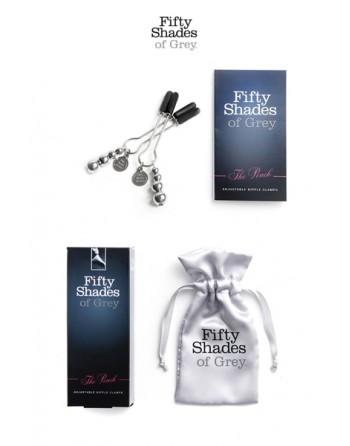 Pince à Seins Réglables Avec Pendentifs - Fifty Shades Of Grey