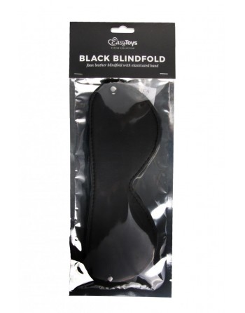 Bandeau en Similicuir - Black Blindfold