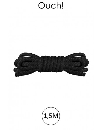 Corde Japanese Mini Rope 1,5M - Noir - Ouch!