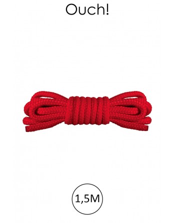 Corde Japanese Mini Rope 1,5M - Rouge - Ouch!
