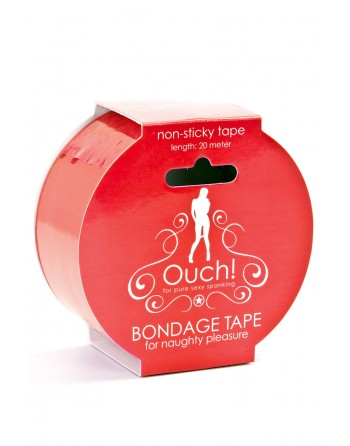 Ruban de Bondage 20 m - Rouge - Ouch!