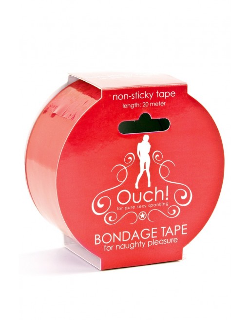 Ruban de Bondage 20 m - Rouge - Ouch!