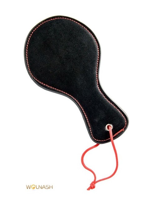 Mini Paddle en Cuir - Noir & Rouge - Wolnash