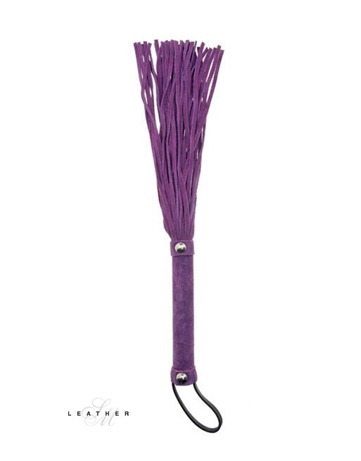 Martinet en Daim 40 Lanières - Violet - Leather SM Martinet en Daim 40 Lanières - Violet - Leather SM