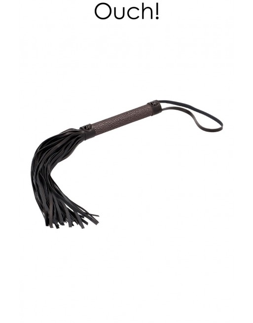 Martinet Elegant Flogger - Gris Titane - Ouch !