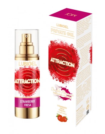 Lubrifiant Stimulant Parfum Fraise 30 ml - Attraction