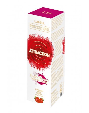 Lubrifiant Stimulant Parfum Fraise 30 ml - Attraction