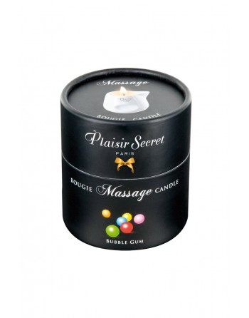 Bougie de Massage - Bubble gum - 80 ml - Plaisir Secret