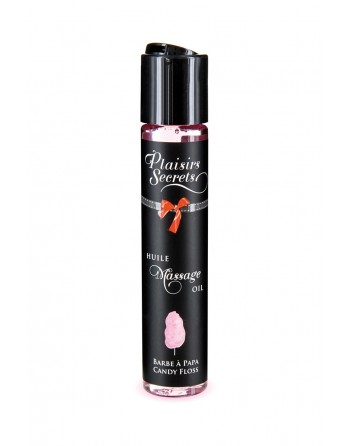 Huile de massage gourmande Barbe à papa 59 ml - Plaisirs Secrets