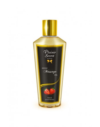 Huile sèche de Massage Fraise - 250 ml - Plaisir Secret