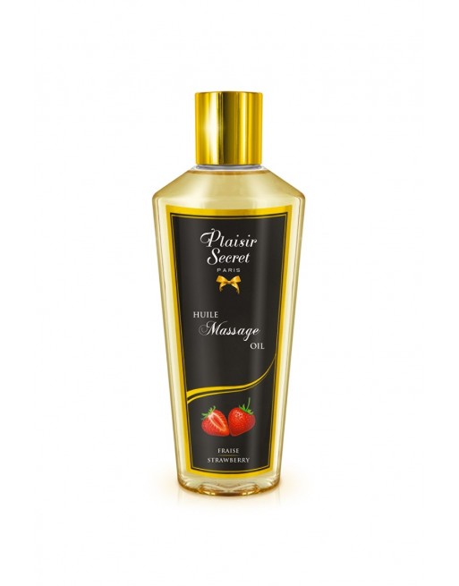 Huile sèche de Massage Fraise - 250 ml - Plaisir Secret