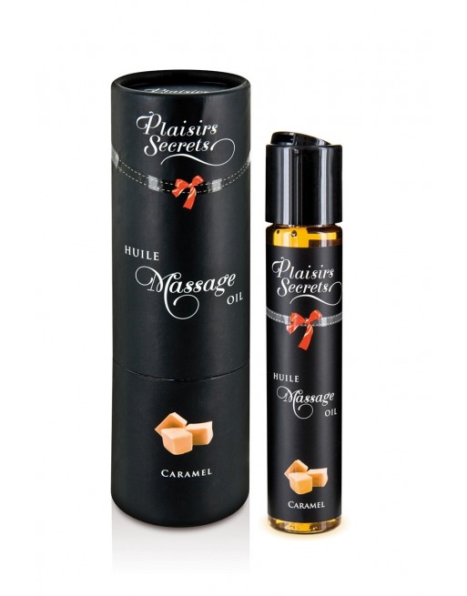 Huile de massage gourmande caramel 59 ml - Plaisirs Secrets