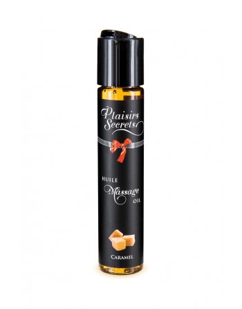 Huile de massage gourmande caramel 59 ml - Plaisirs Secrets