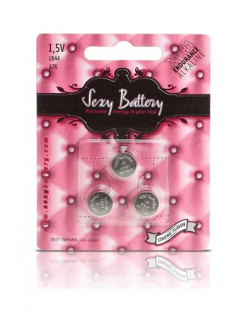 Pack 3 Piles Boutons LR44 - Sexy Battery