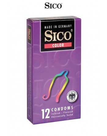 Boîte de 12 Préservatifs Sico COLOR®