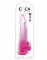 Gode Pink XXL 27,9cm - King Cock® Clear