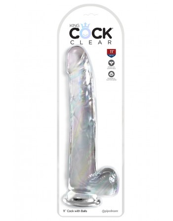 Gode XXL 30cm - King Cock® Clear