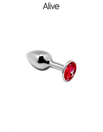 Plug Métal Bijou Rouge taille S - Alive