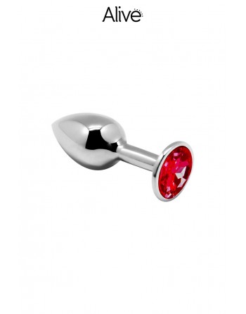 Plug Métal Bijou Rouge taille M - Alive