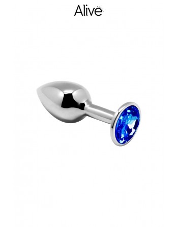 Plug Métal Bijou Bleu taille M - Alive